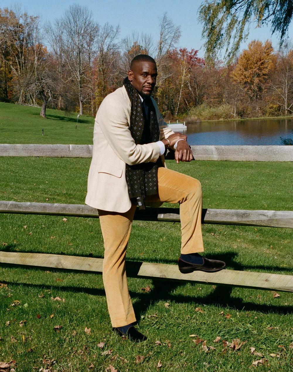 Mens velvet smoking slippers sales