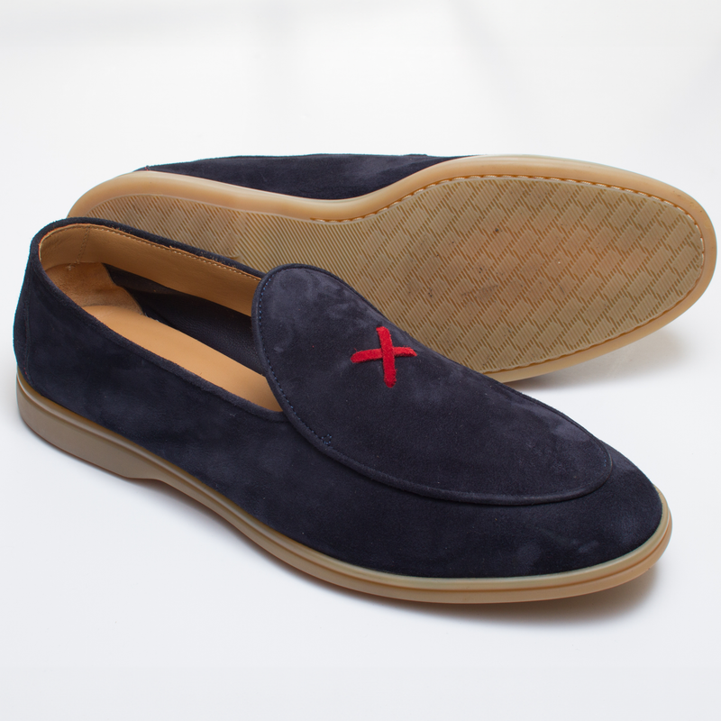 Navy Suede Ryder Cup Viaggio Loafer