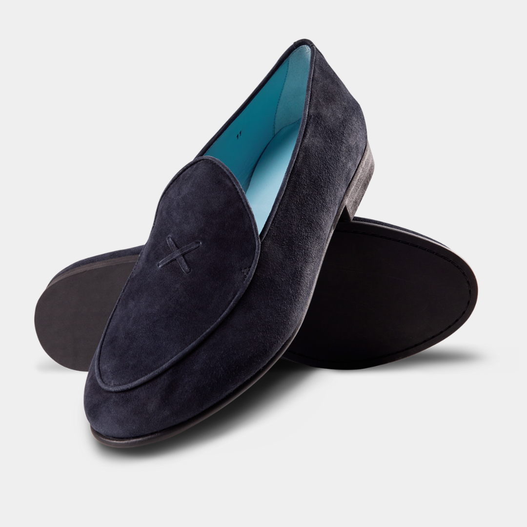 Greyson x Del Toro Men’s Blue Suede Milano Loafer