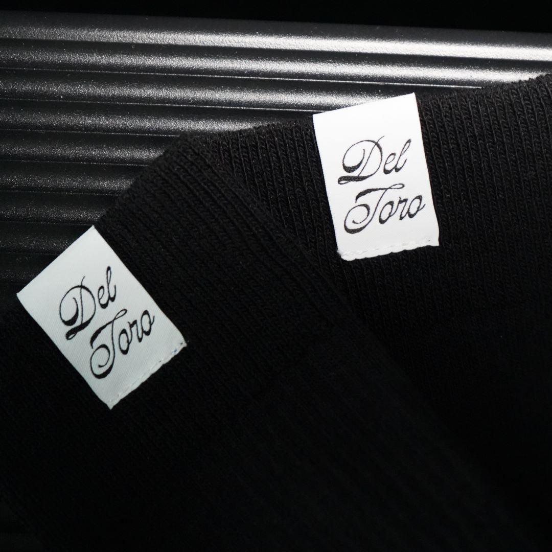 Ribbed Loop Sock - Black