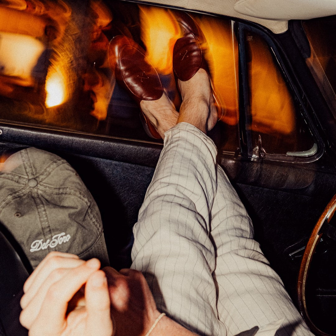 Men's Light Brown Leather Milano Mule