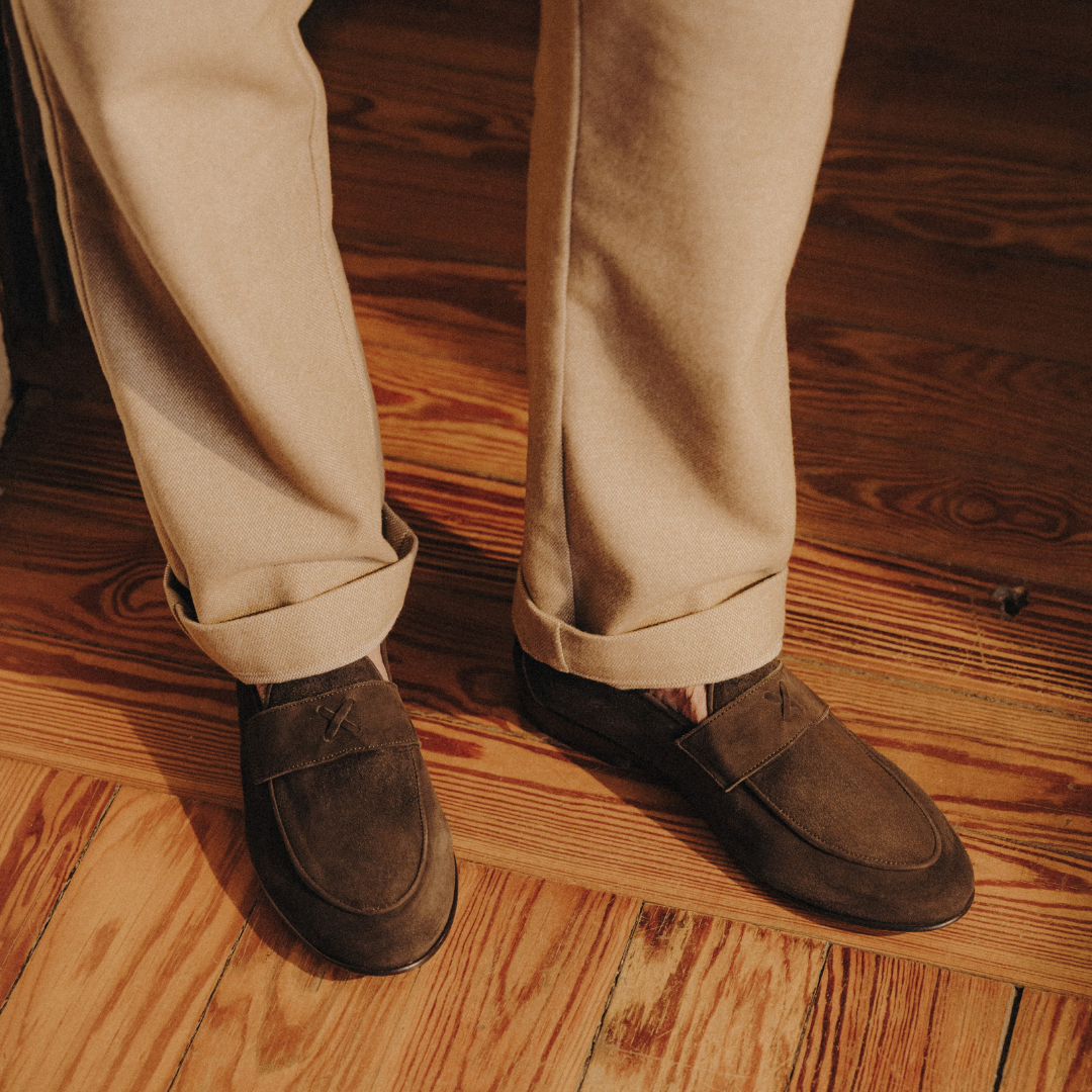 Men's Chocolate Suede Centesimo