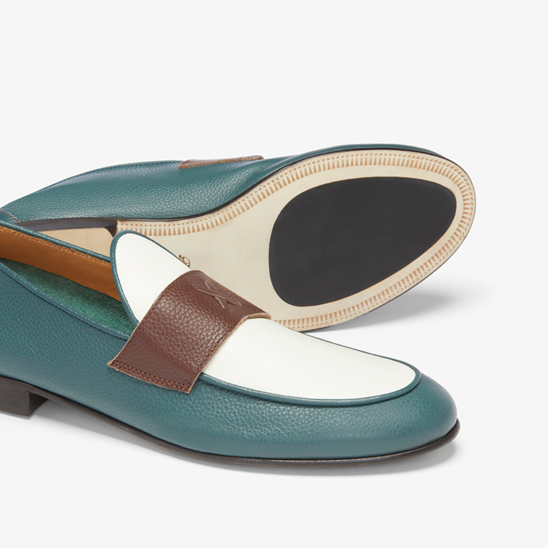 Men's Tri-Tone Leather Centesimo