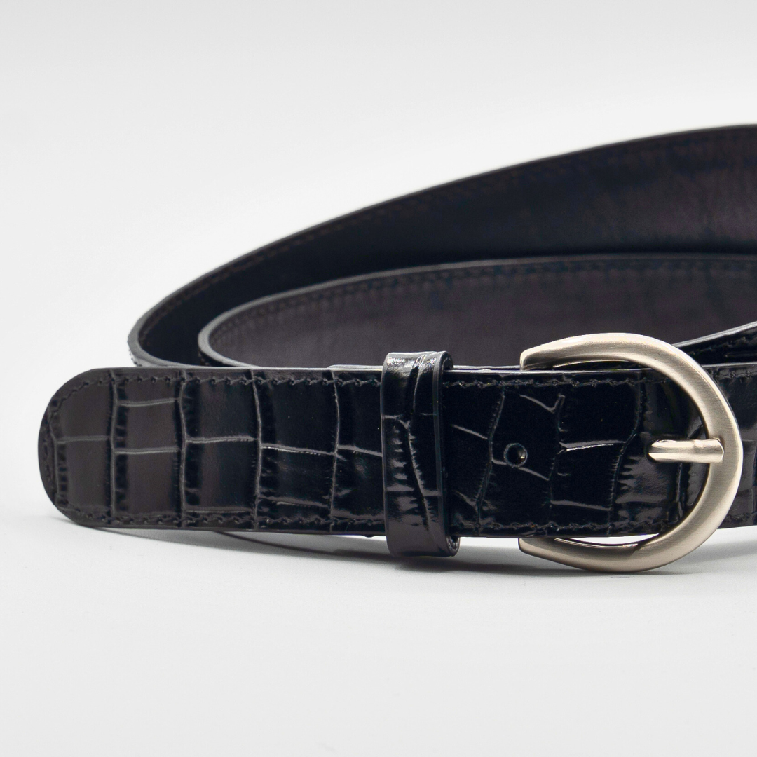 Classic Belt - Black Crocco