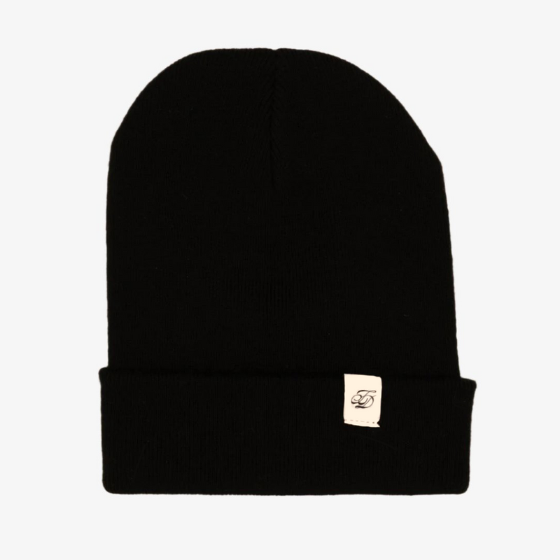 Classic Cuffed Beanie - Black