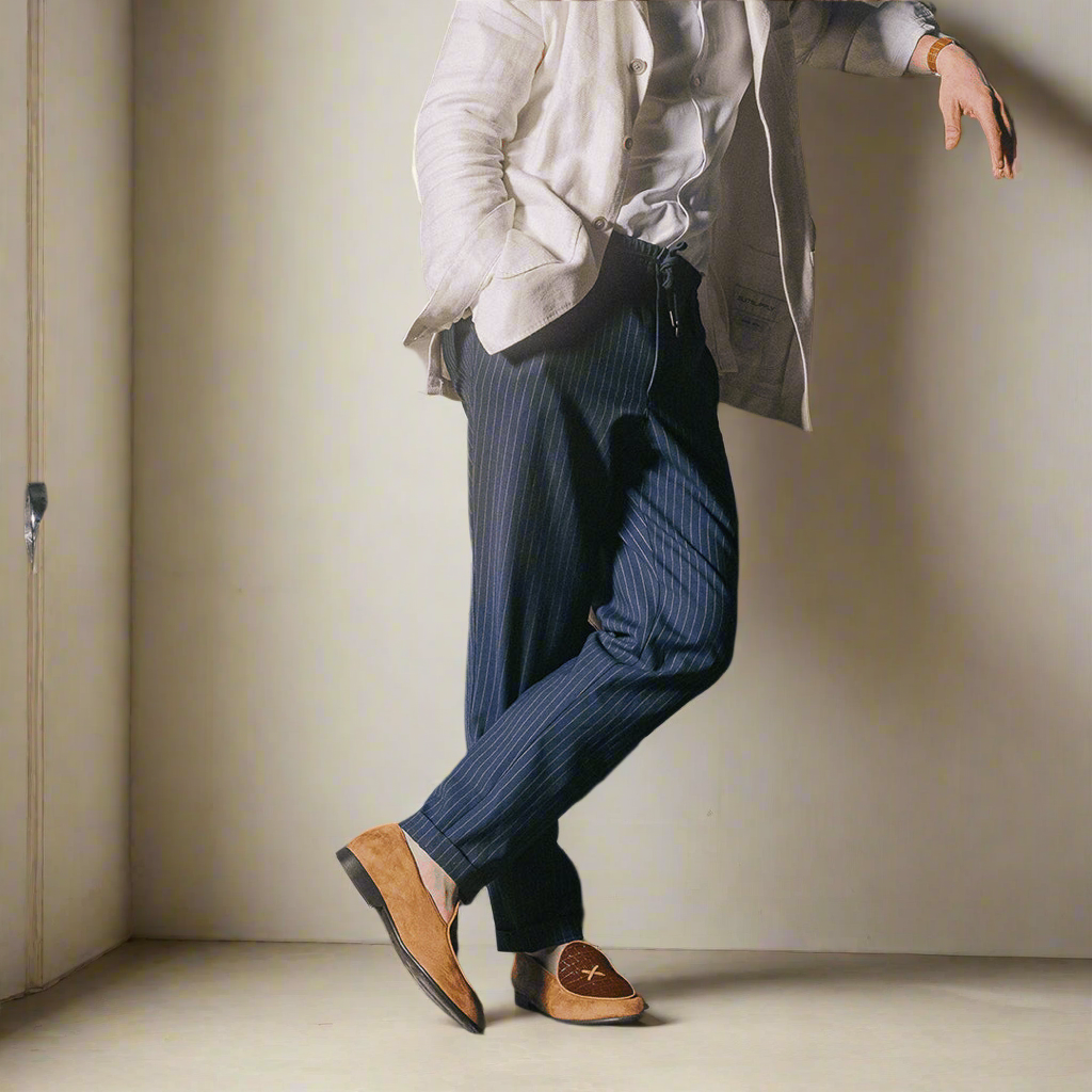 Men's Cognac Croc Milano Loafer