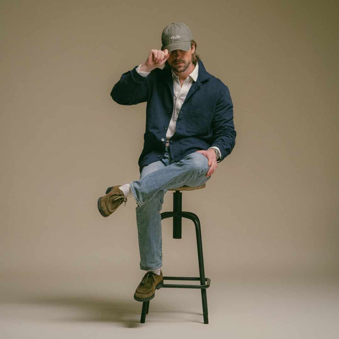 Men's Jersey Knit Loafer Jacket - Navy