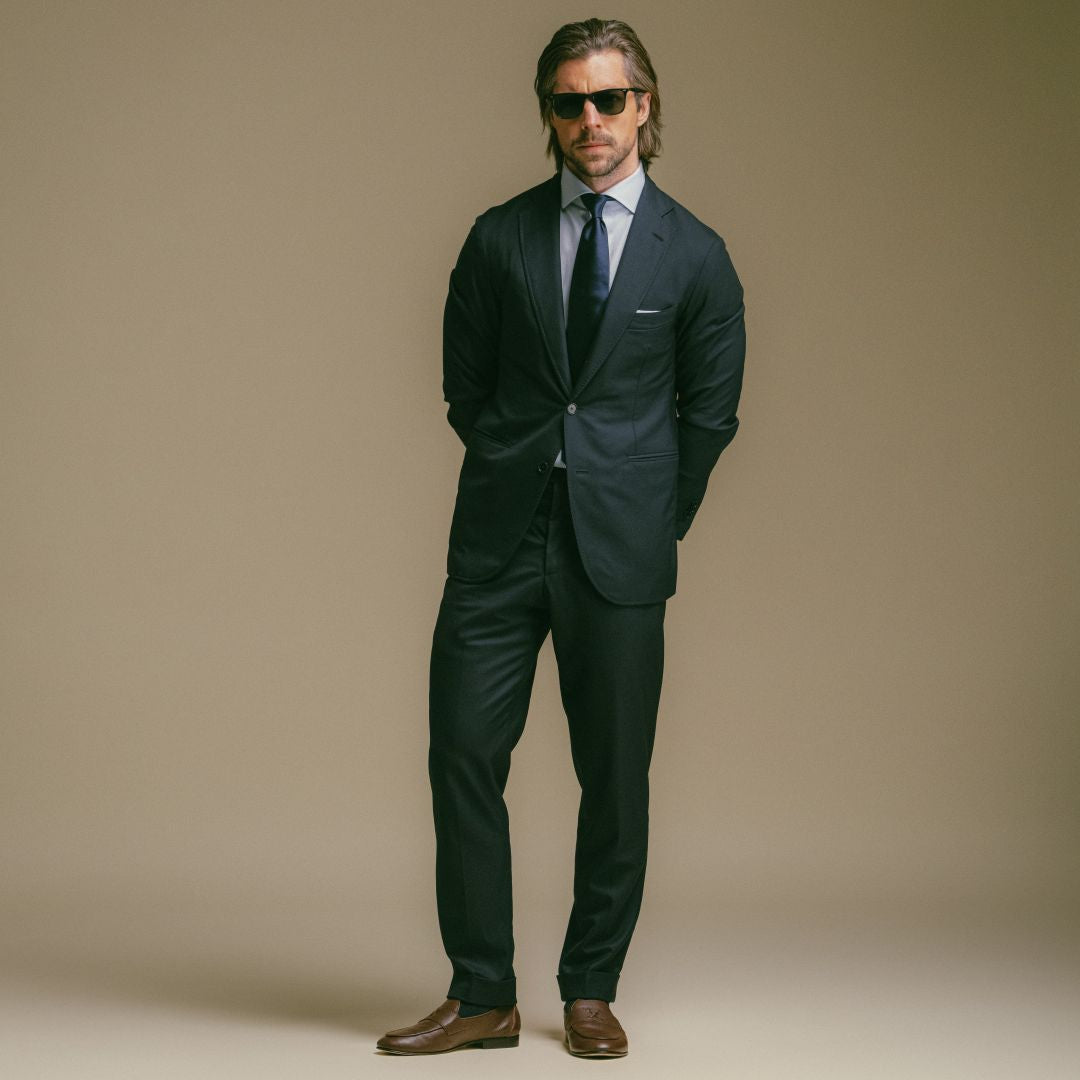 Classic Satin Tie - Navy