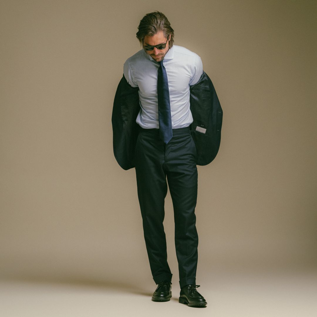 Classic Satin Tie - Navy