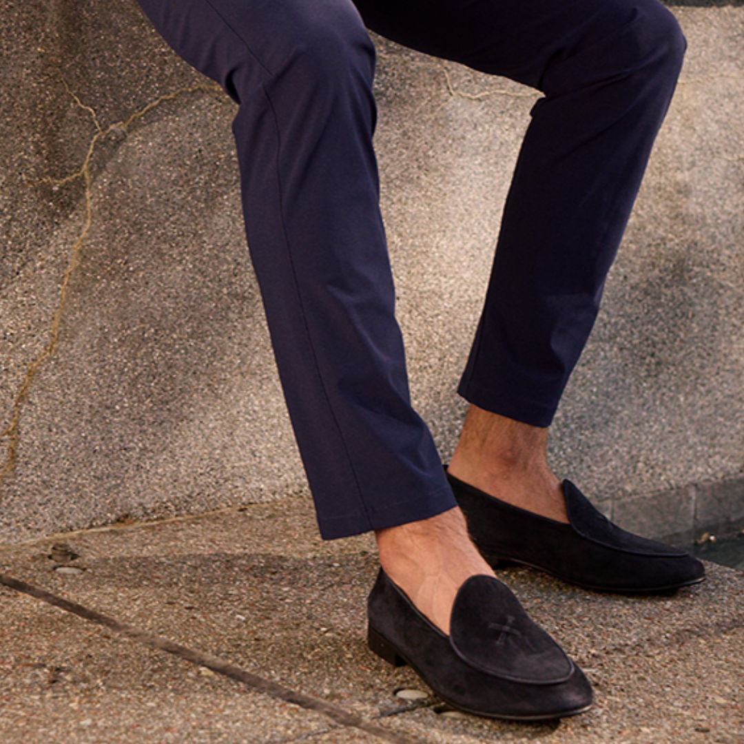 Greyson x Del Toro Men’s Blue Suede Milano Loafer