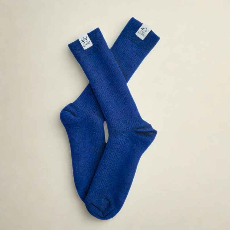 Ribbed Loop Sock - Blue