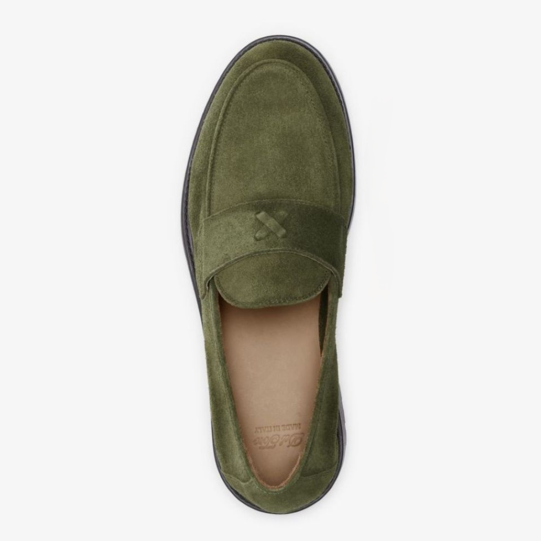 Men's Olive Suede Lug Centesimo