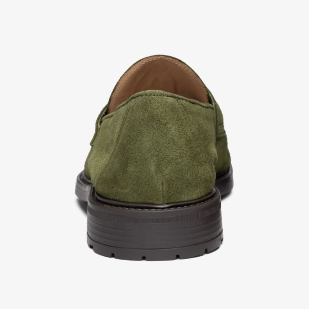 Men's Olive Suede Lug Centesimo