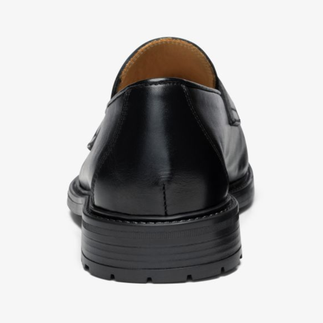 Men's Black Leather Lug Centesimo