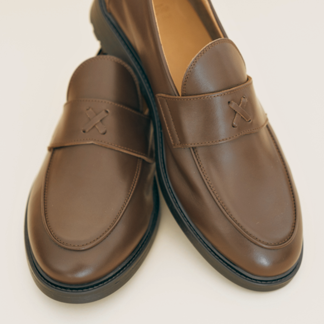 Men's Brown Leather Lug Centesimo