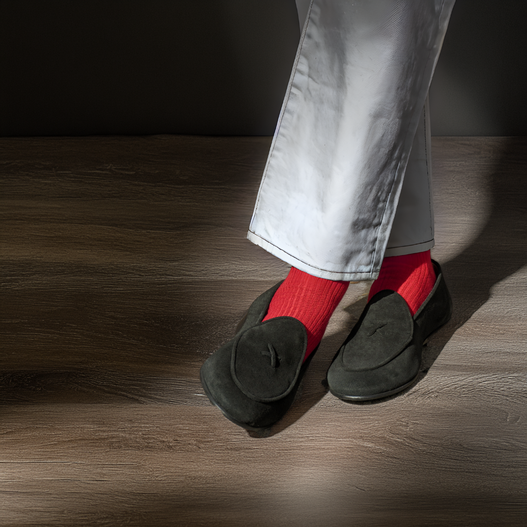 Men's Black Suede Milano Loafer