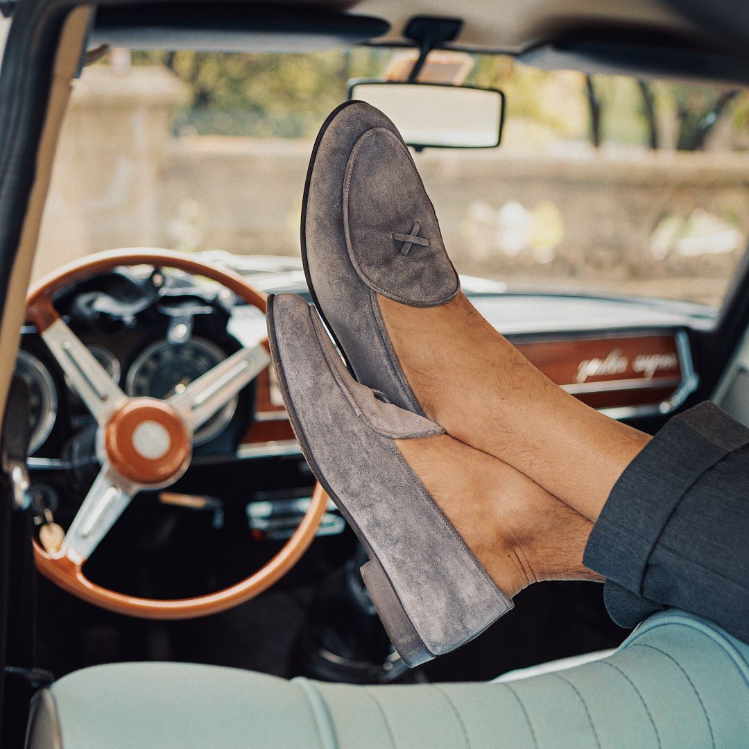 Men's Grigio Suede Milano Loafer