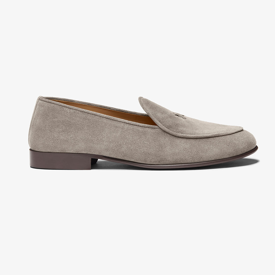 Del Toro Men\'s Cream Suede Slip-On Loafers Del Toro | Beige Suede Loafers main image 4