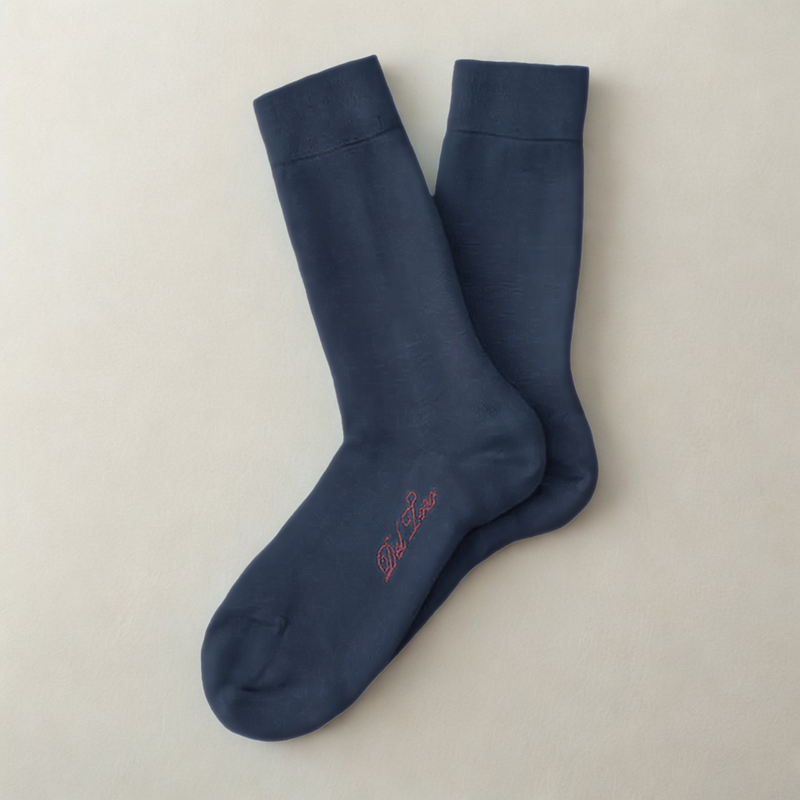 Navy Bamboo Dress Sock