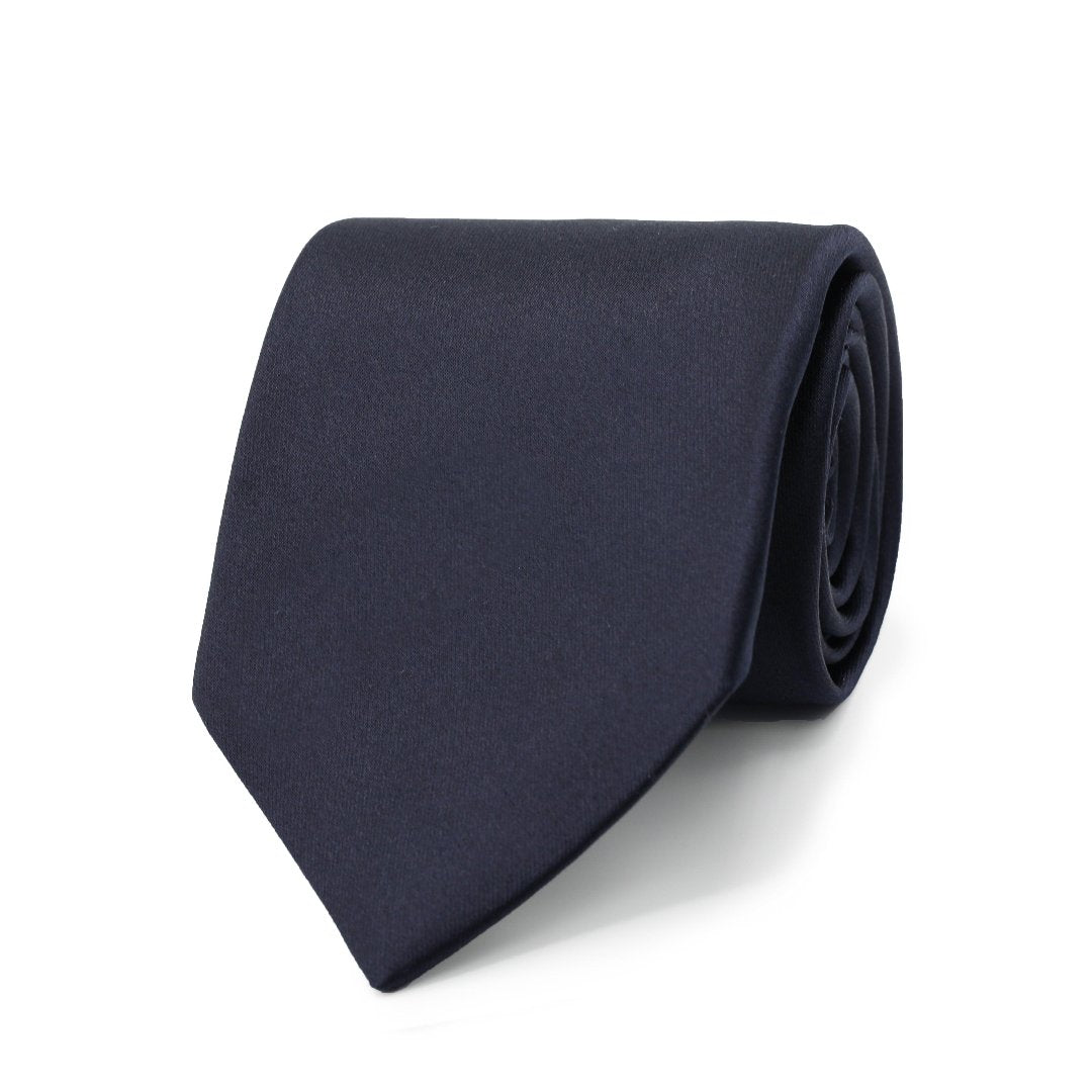 Classic Satin Tie - Navy