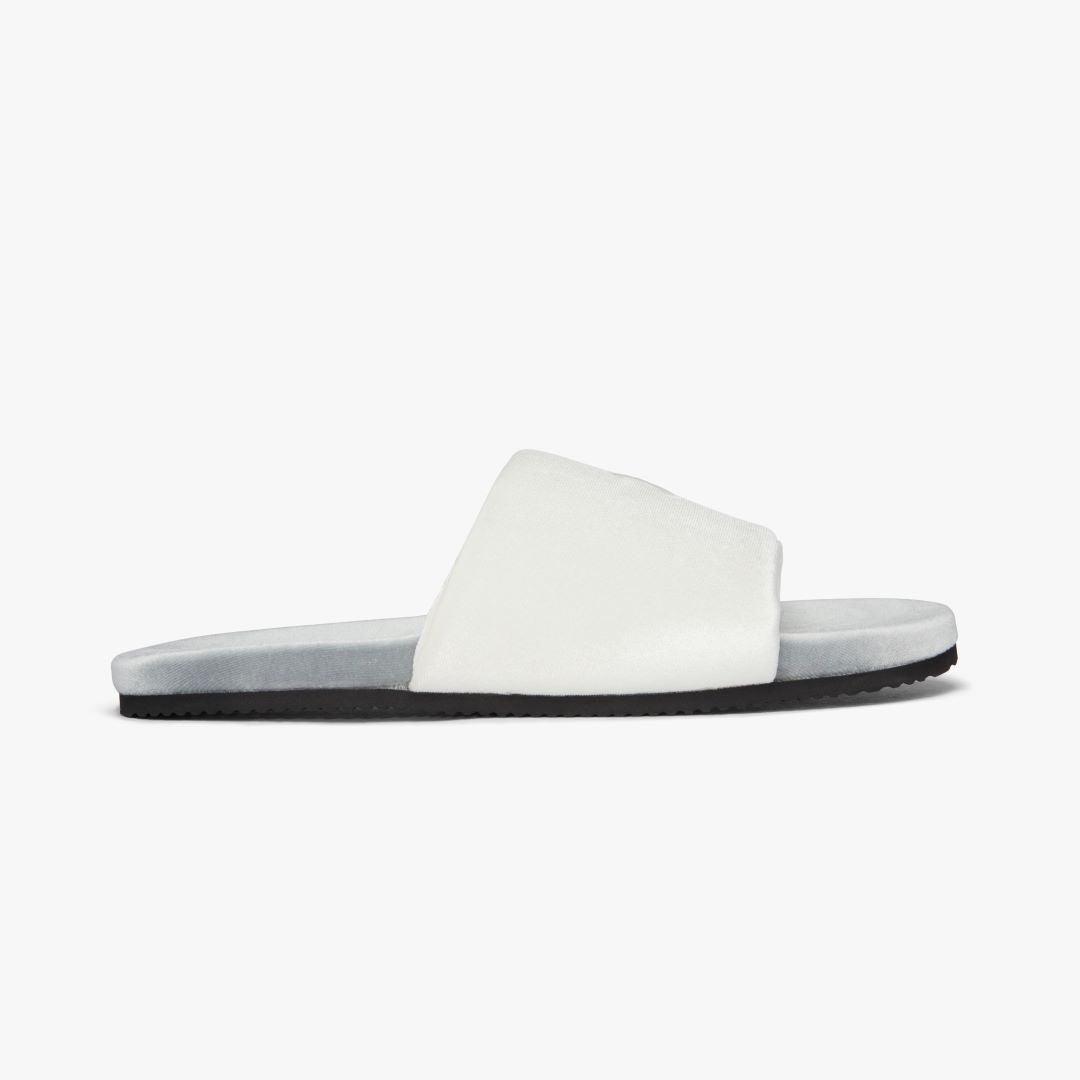 Men s Grigio Cream Velvet House Slide