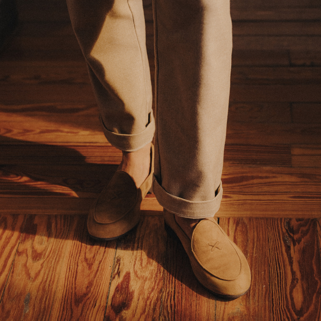 Men's Cognac Suede Milano Loafer