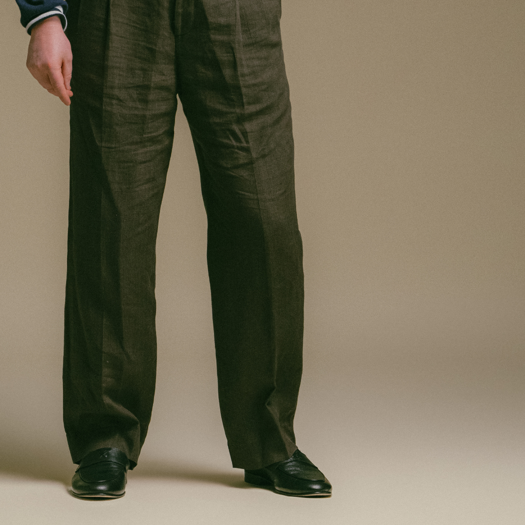 Men's Black Pebbled Leather Centesimo