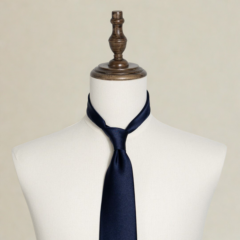 Classic Satin Tie - Navy