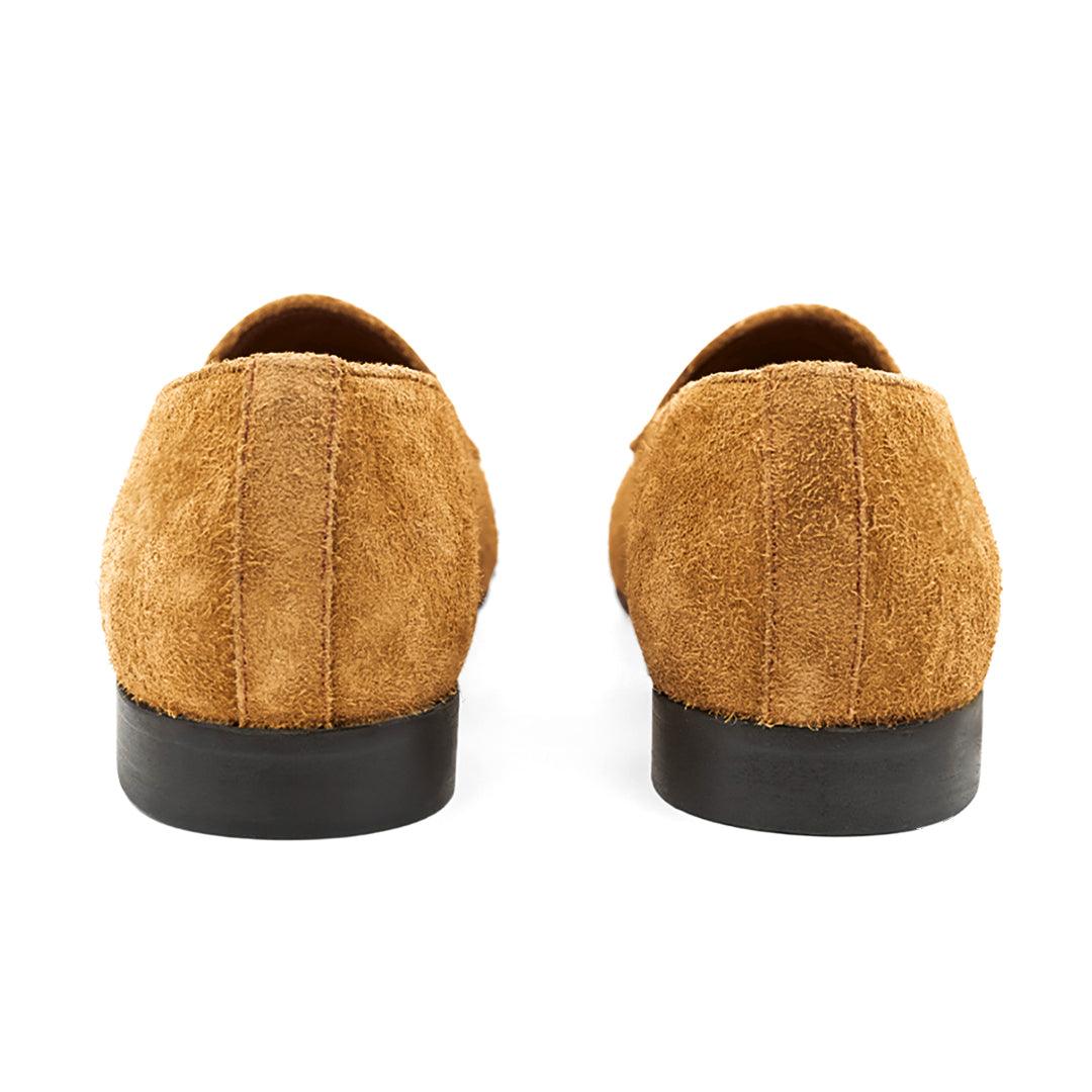 Men's Tan Textured Suede Milano Loafer