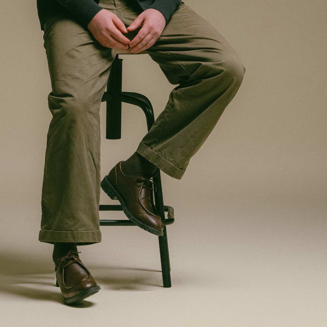 Men's Brown Pebbled Leather Tuscan Moc Boot