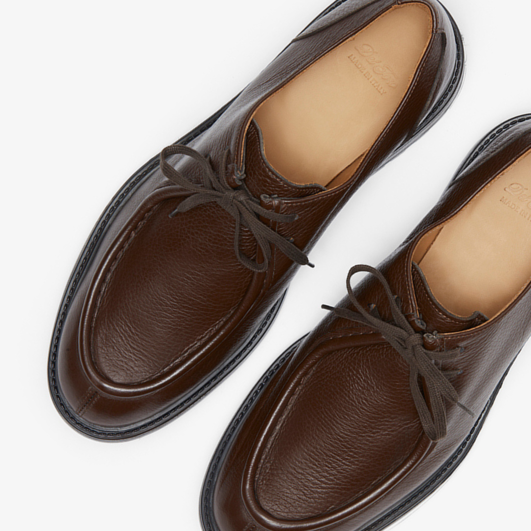 Men's Brown Pebbled Leather Tuscan Moc Boot