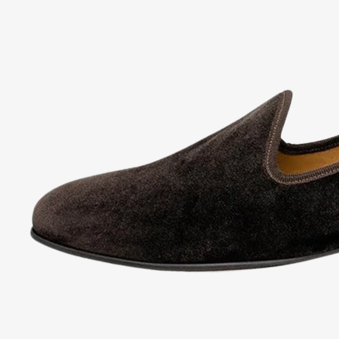 Men's Brown Velvet Slipper II