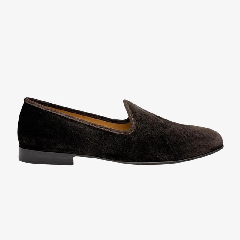Men's Brown Velvet Slipper II