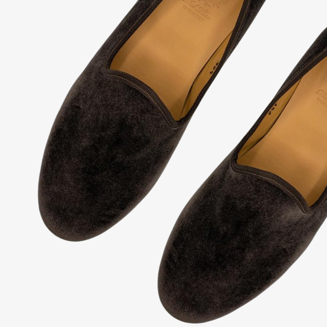 Men's Brown Velvet Slipper II