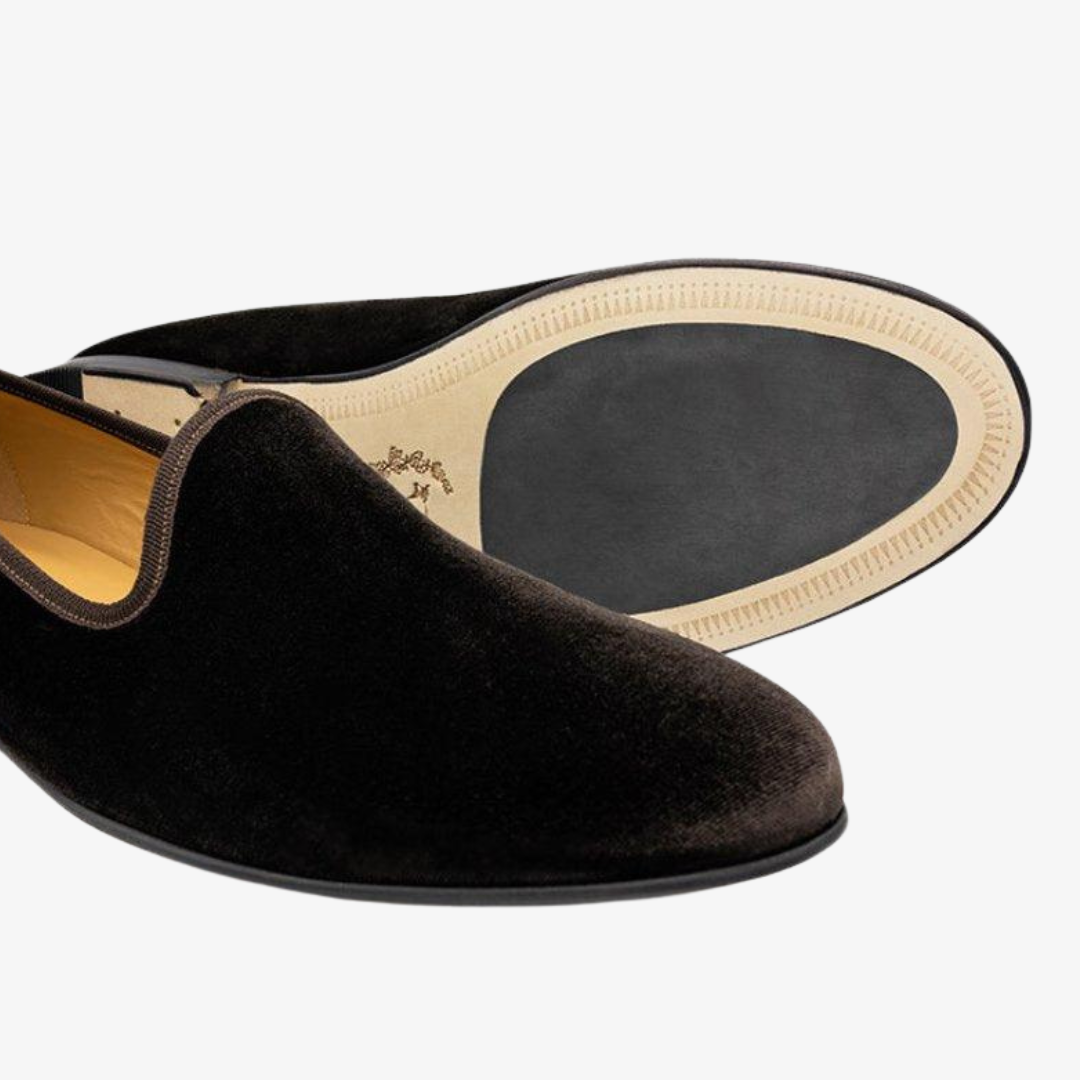 Men's Brown Velvet Slipper II