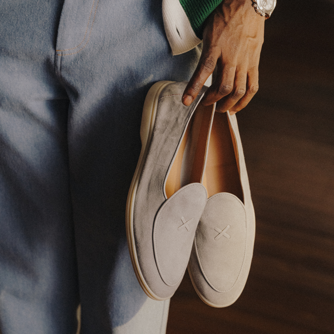 Men's Grigio Suede Viaggio Loafer