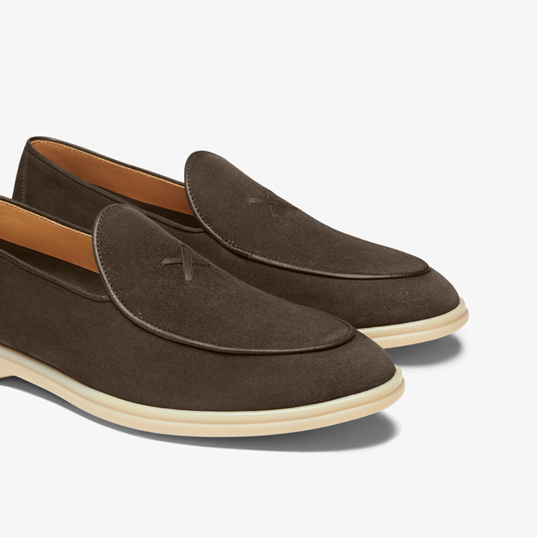 Men's Chocolate Suede Viaggio Loafer