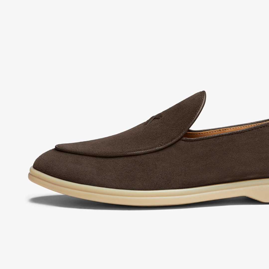 Men's Chocolate Suede Viaggio Loafer
