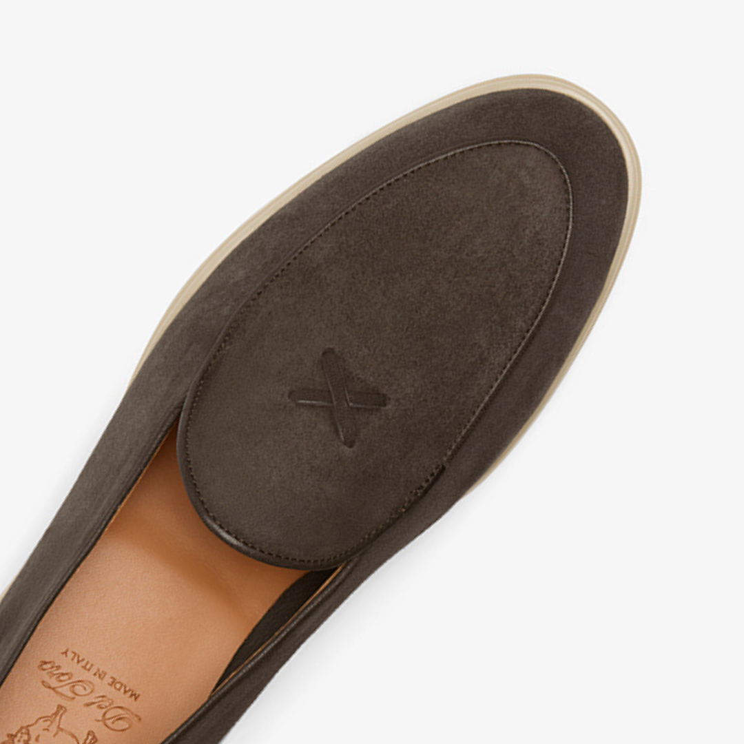 Men's Chocolate Suede Viaggio Loafer