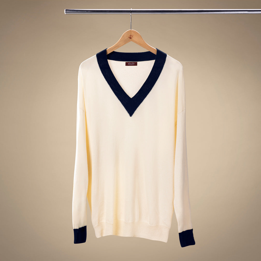 Del Toro Shoes - Men's Vintage V-Neck Sweater