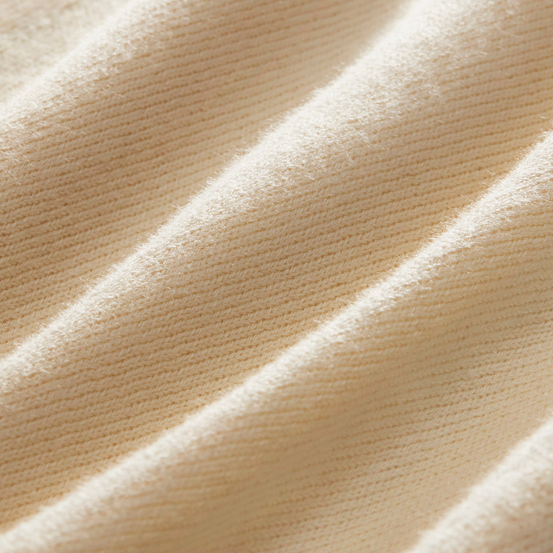 Women's Vintage V-Neck Sweater - Vintage White / Navy