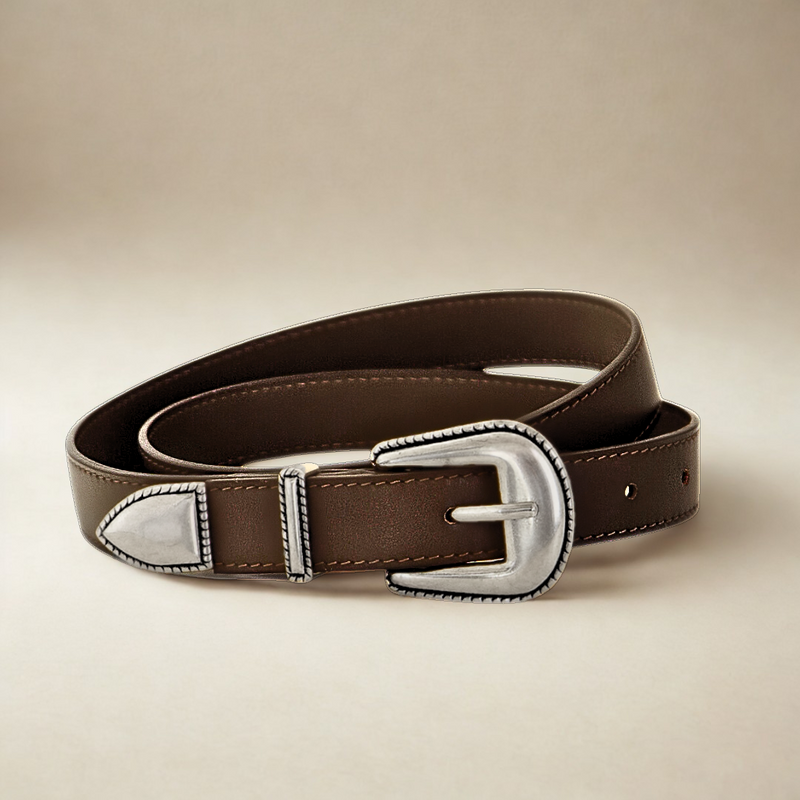 Western Belt - Brown Leather