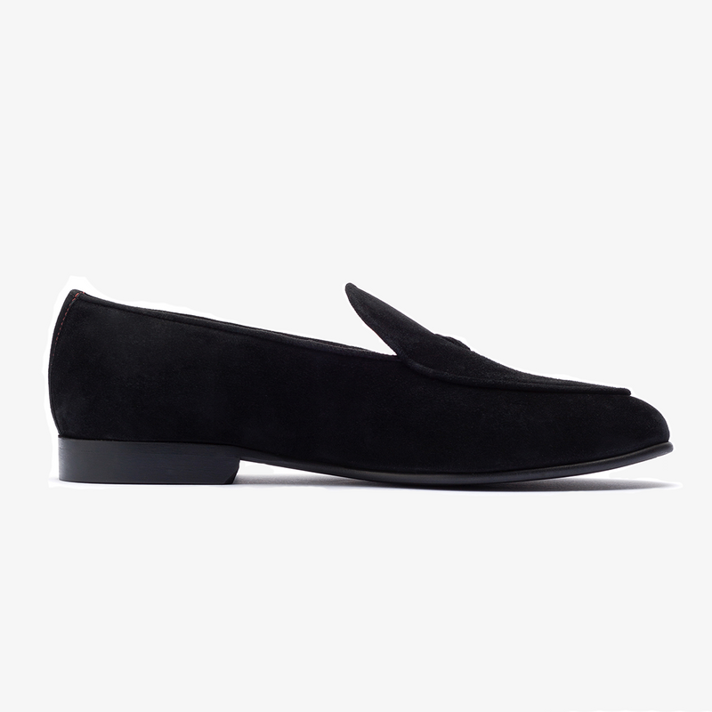 Men's Black Suede Milano Loafer