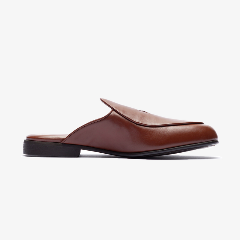 Women's Light Brown Leather Milano Mule