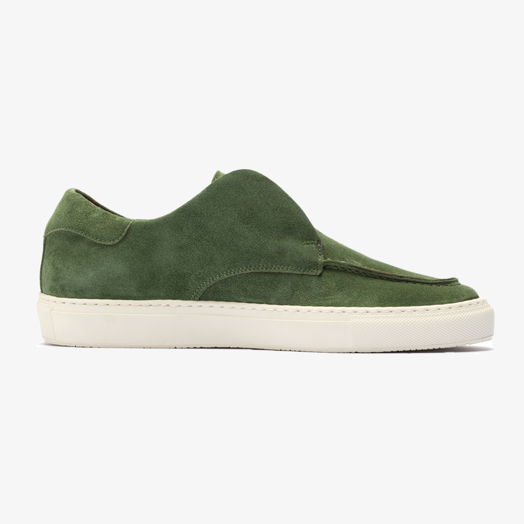 Del Toro Shoes Men s Green Suede Pitti Sneaker 12 Green Suede