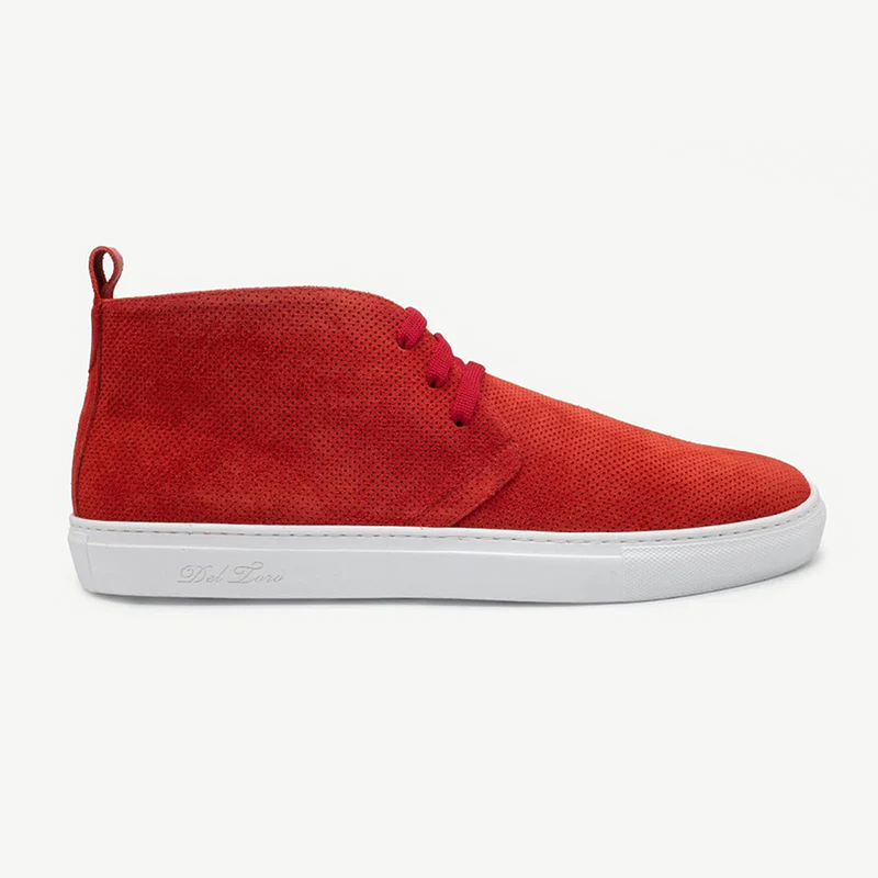 Men's Rosso Perforated Suede Chukka Sneaker