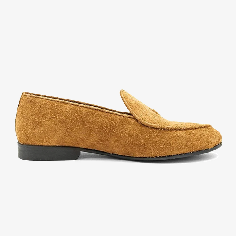 Men's Tan Textured Suede Milano Loafer