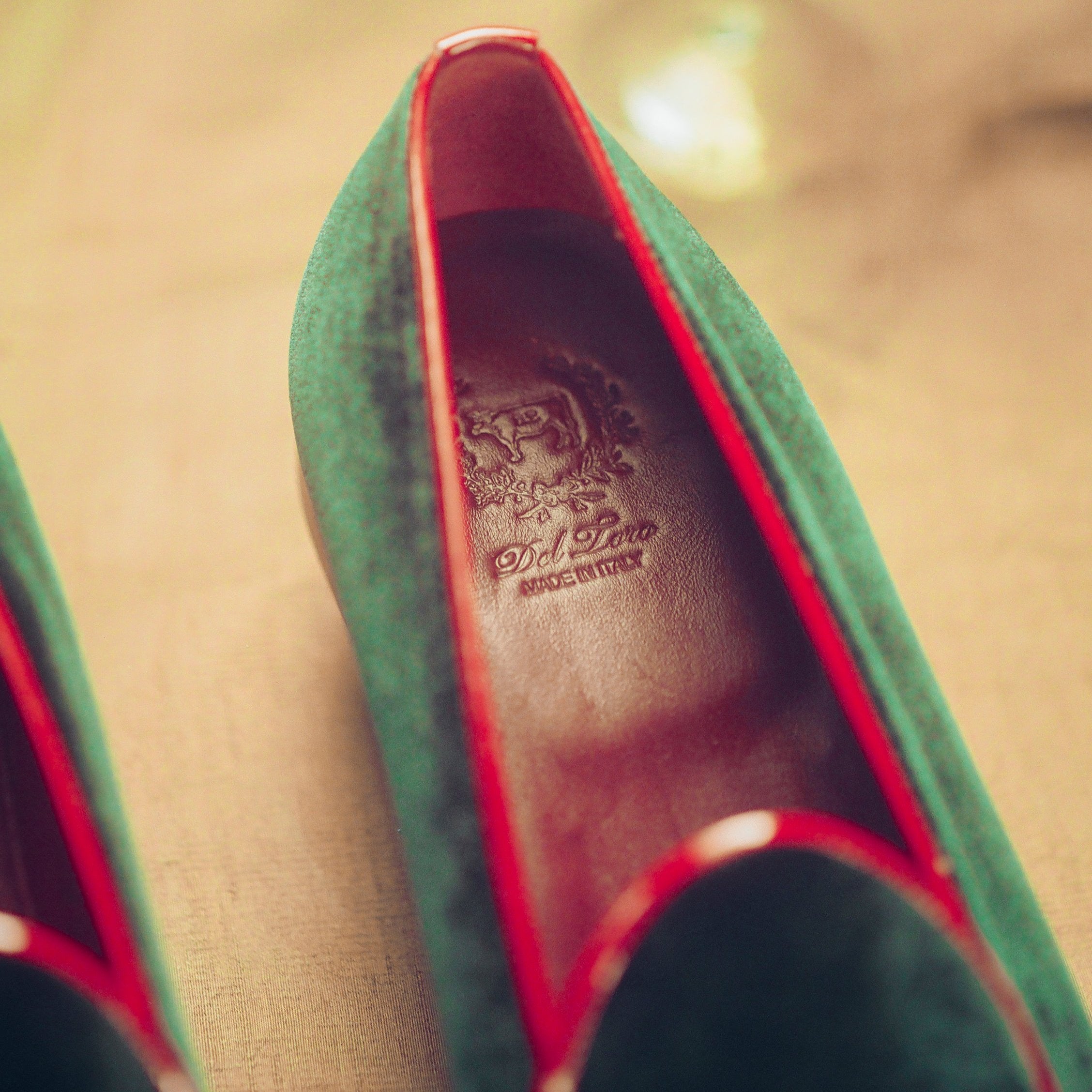 Men's Dark Green Velvet Milano Loafer