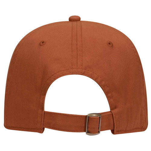 Burnt Orange Embroidered Cotton-Twill Adjustable Baseball Cap