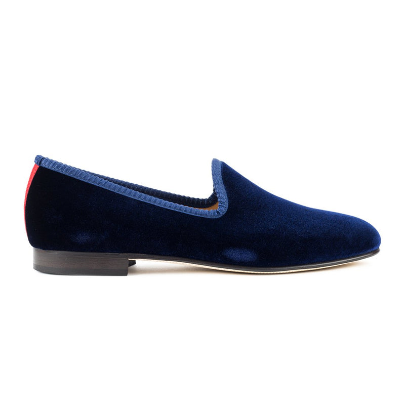 Men's Blue Velvet Slipper